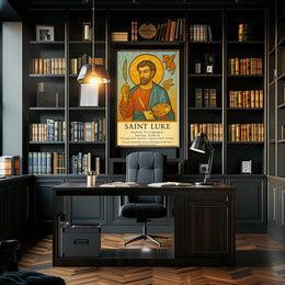 Saint Luke Patron of Artists and Healers Poster PosterGoat