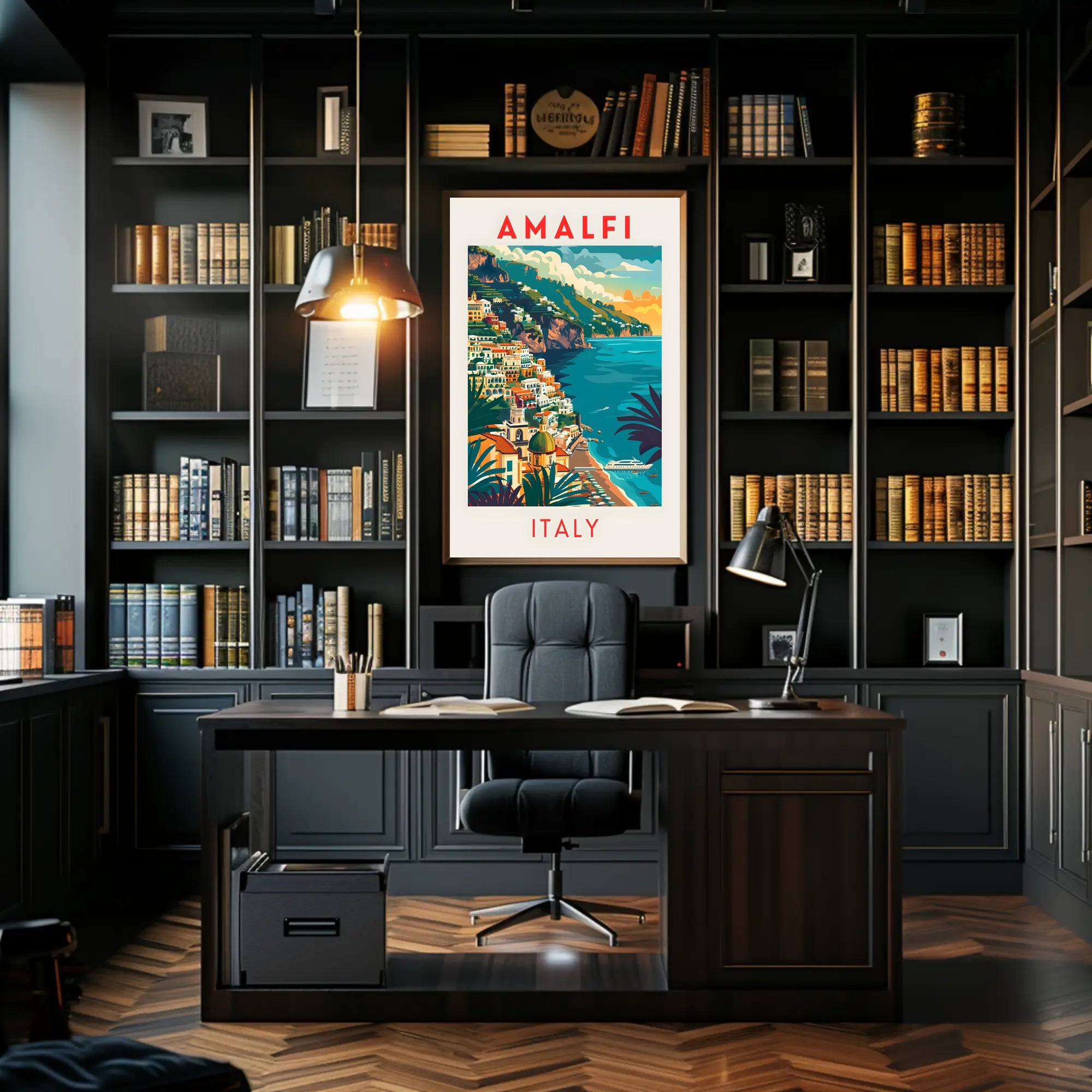 Amalfi Coast Travel Poster