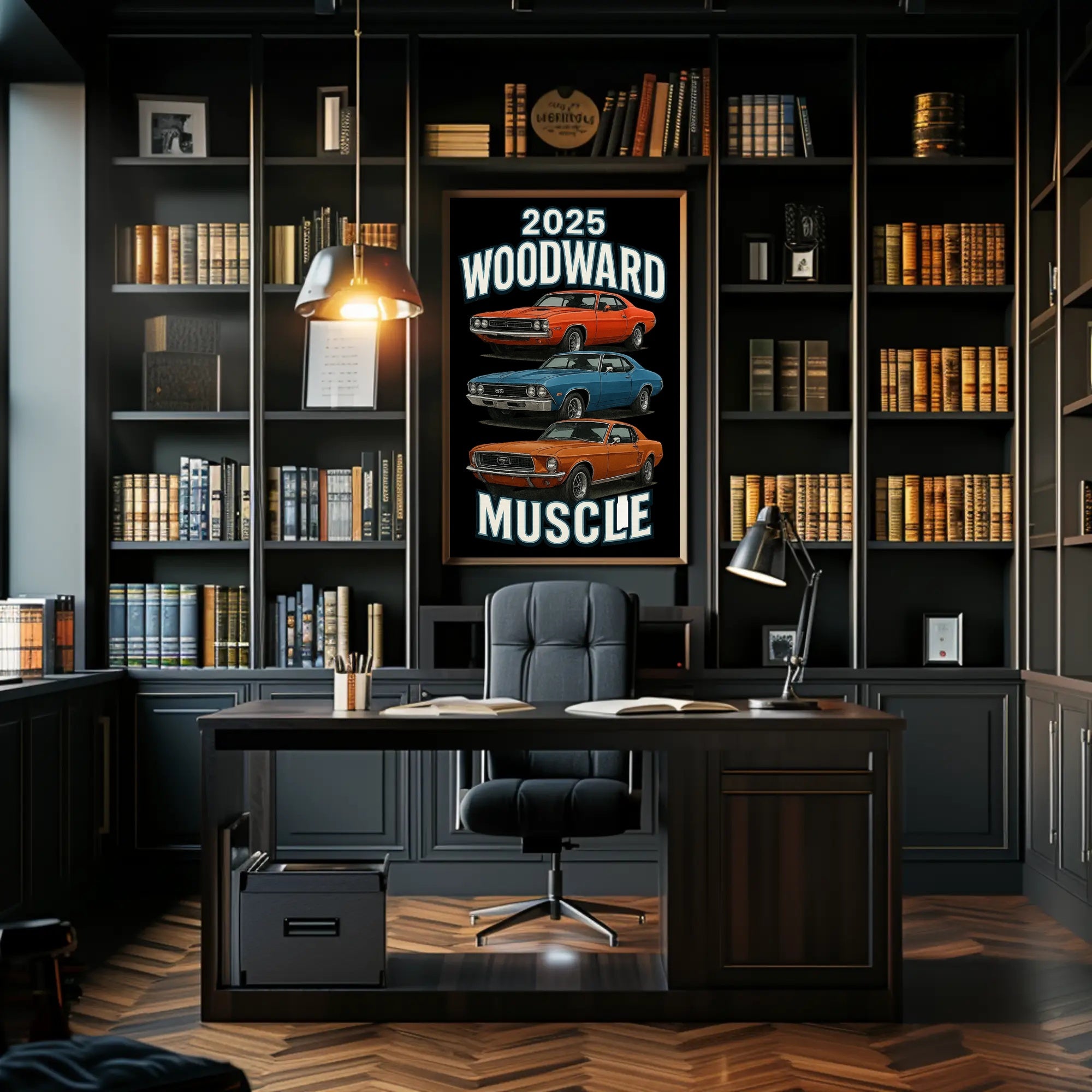 2025 Woodward Muscle Car Event Poster