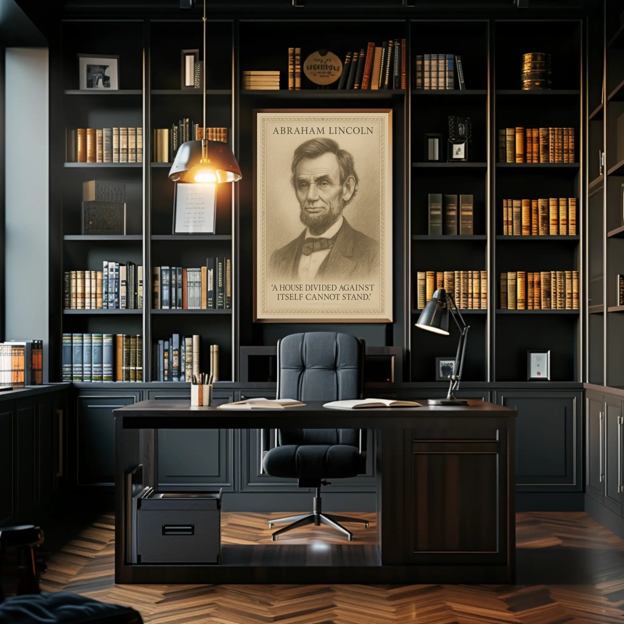 Abraham Lincoln A House Divided Poster PosterGoat