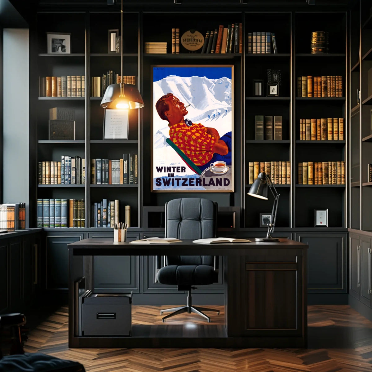 Winter in Switzerland Poster