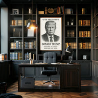 Donald Trump 47th President Pop Art Typography Patriotic Wall Decor Collectors Gallery Poster