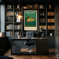 Brook Trout Freshwater Fish Poster PosterGoat