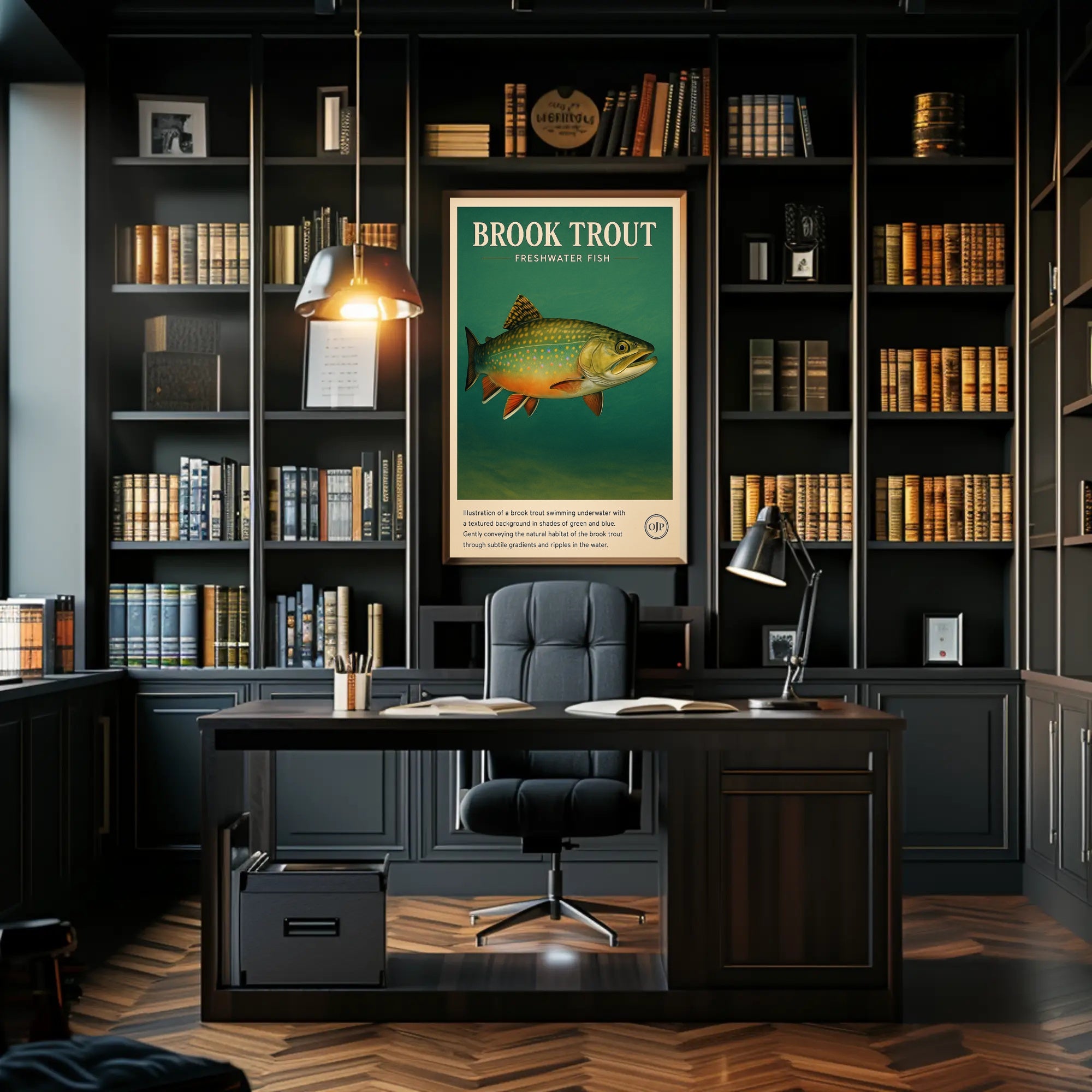 Brook Trout Freshwater Fish Poster PosterGoat