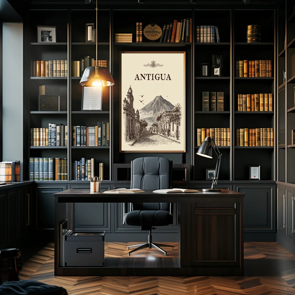 Antigua A Timeless Cityscape Poster
