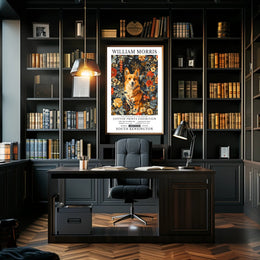 Elegantly Crafted Corgi Design: Abstract or Artistic Poster