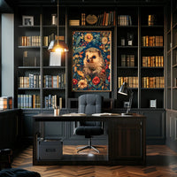 Enchanted Hedgehog Wall Art in Bloom
