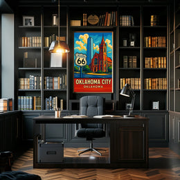Oklahoma City Route 66 Poster