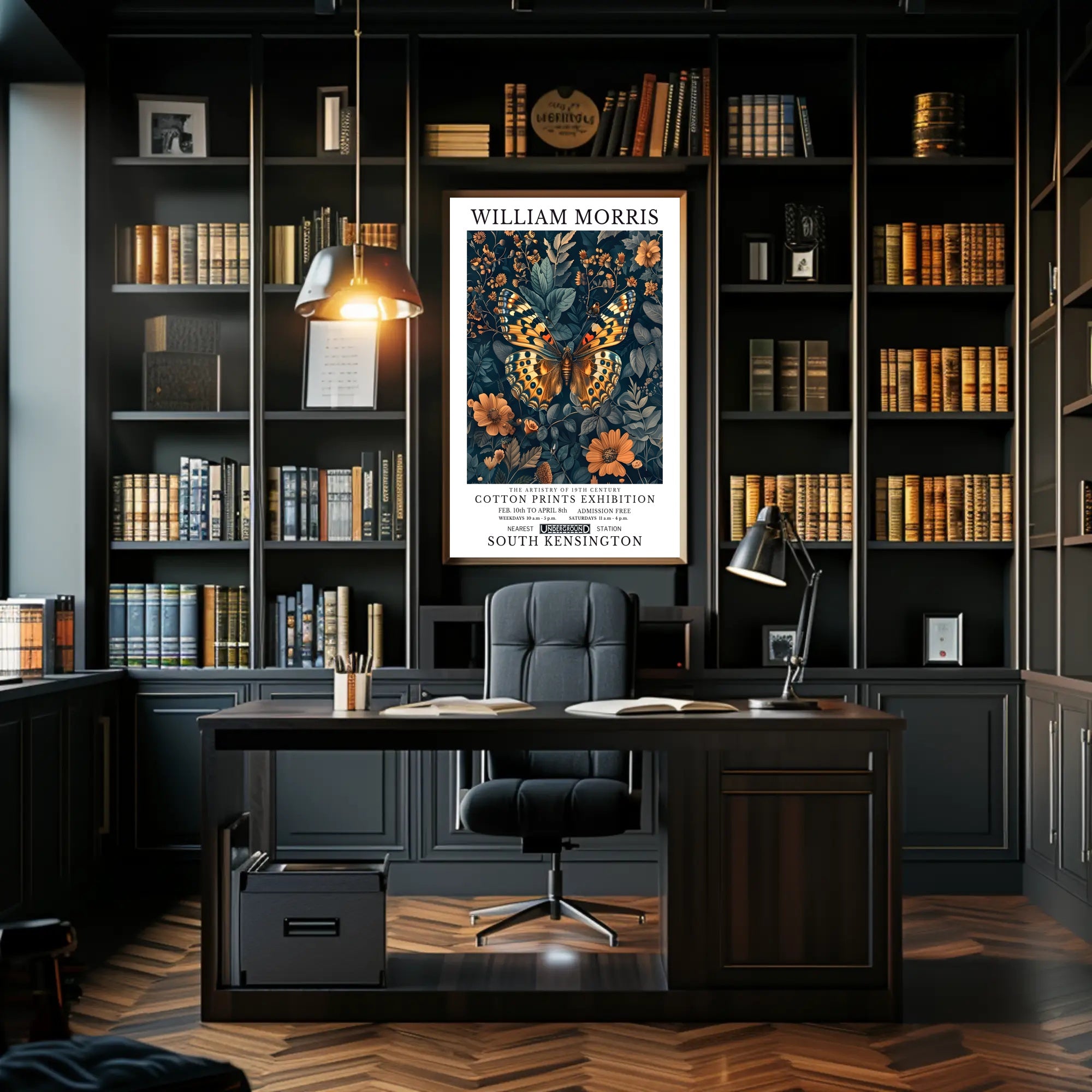 William Morris Exhibition Cotton Prints Cultural or Heritage Poster