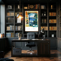 Côte DAzur Artistic Impression Poster