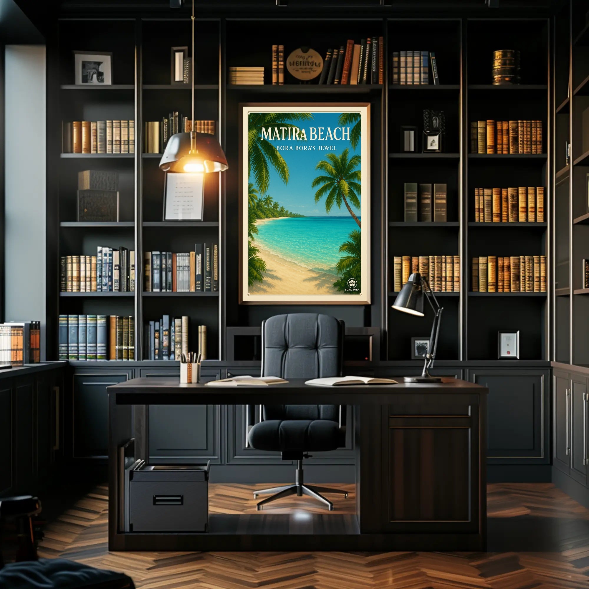 Tropical Paradise Getaway: Vintage Travel Poster PosterGoat