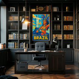 Vibrant Brazil Poster