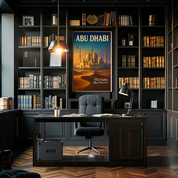 Abu Dhabi Where Tradition Meets Poster