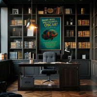Oscar Fish Modern Art Poster: Bold & Colorful