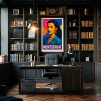 Montserrat Vibrant Portrait Poster