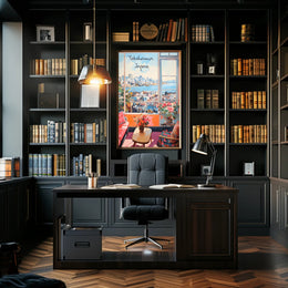 Scenic Yokohama Interior View Modern Urban Cityscape Poster