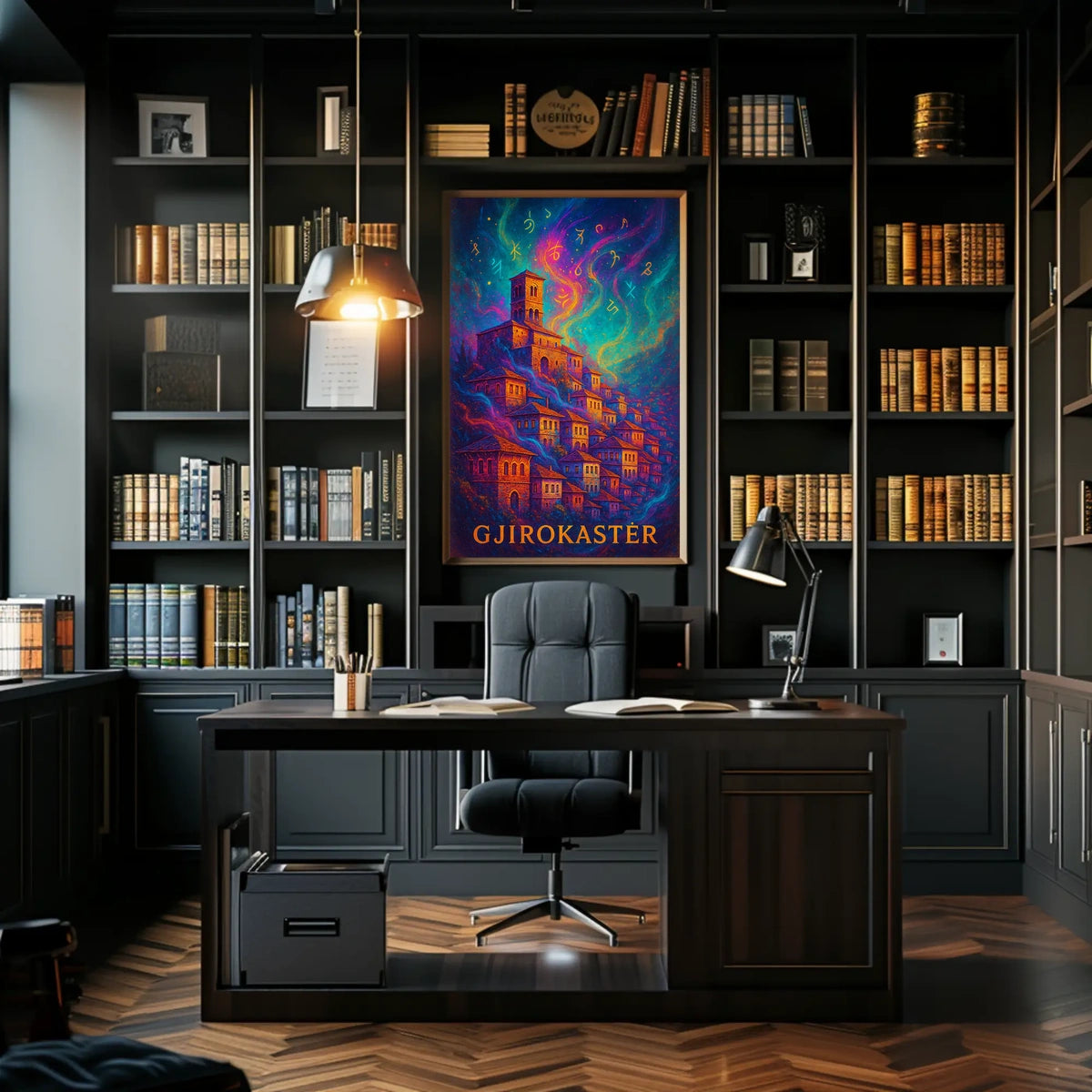Gjirokastër Enchantment: Mystical Albanian Town Art Poster