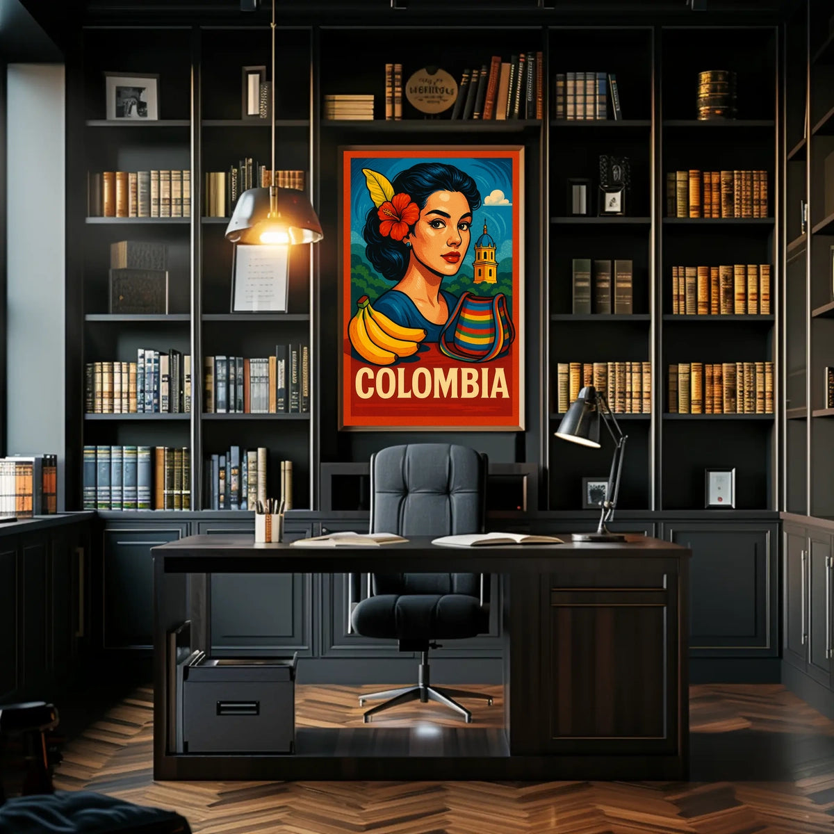 Vibrant Colombia Poster