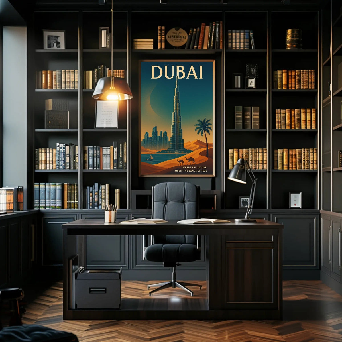 Dubai Where The Future Meets The Sands Poster
