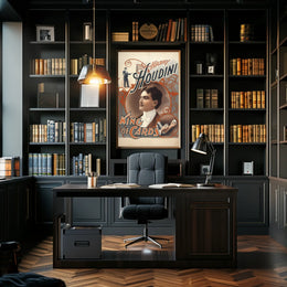 Harry Houdini King Of Cards Poster