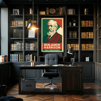Benjamin Harrison 23rd President Vintage Poster