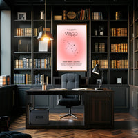 Virgo Zodiac Insight: Sleek Astrology Space or Astronomy Poster PosterGoat