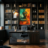 Wander in Color Afghanistan Travel Poster