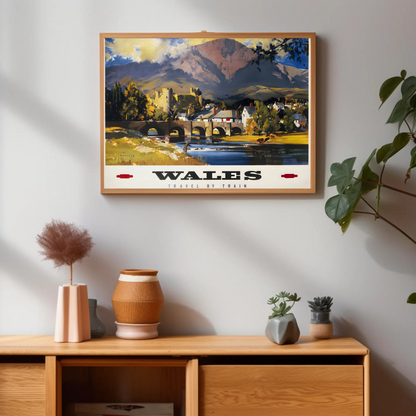 Wales - Travel by Train Poster