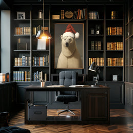 Festive Polar Bear Poster