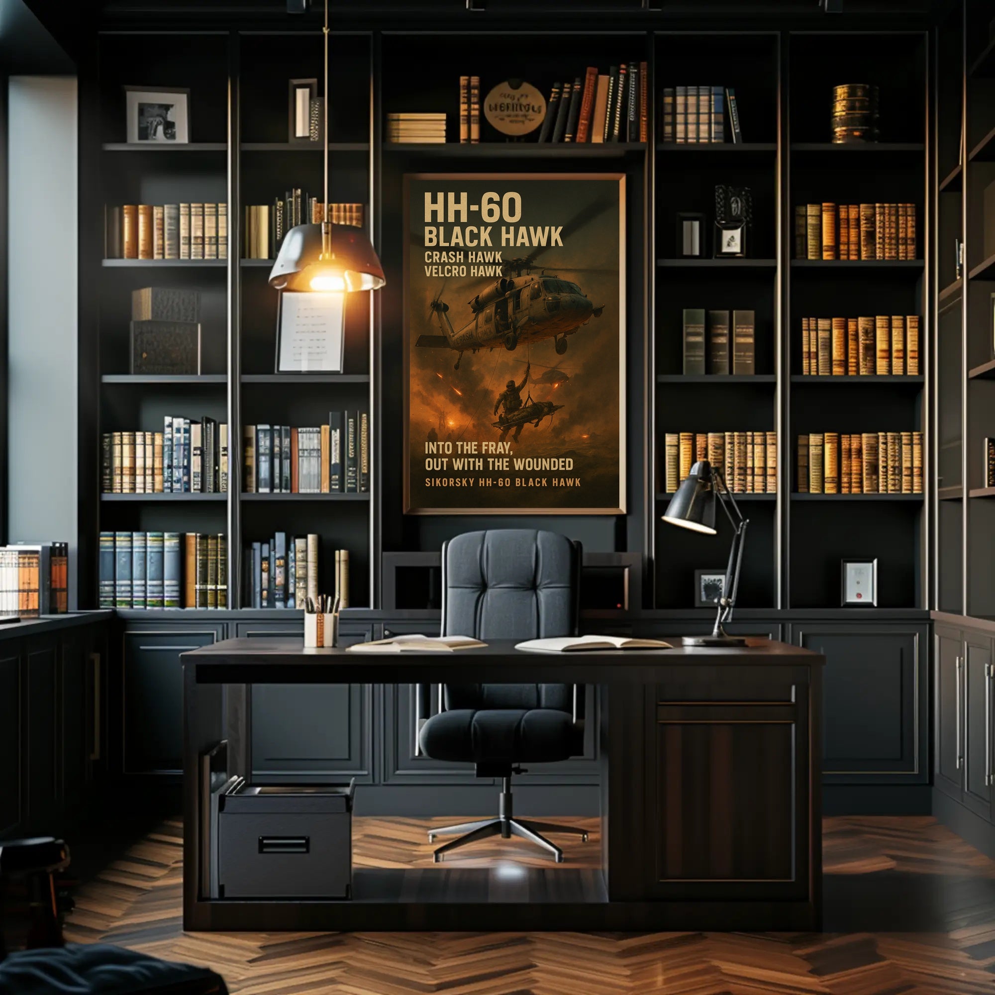 Sikorsky HH-60 Black Hawk Military Recruitment Poster