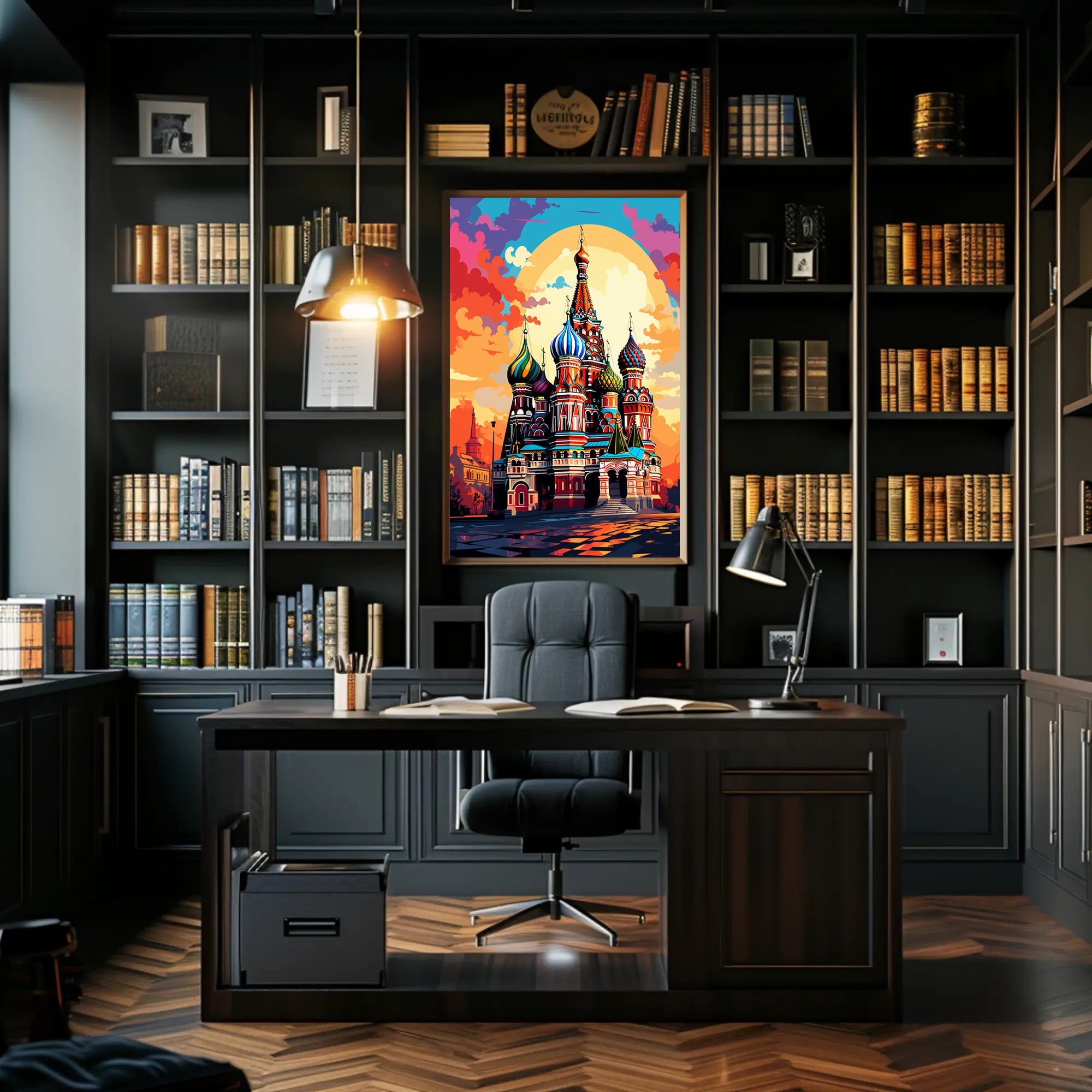 Vibrant St. BasilS Cathedral Poster