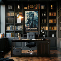 Donald Trump 45th President of the United States Double Exposure Poster