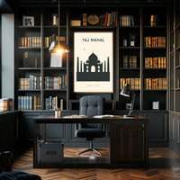 Taj Mahal Agra, India Poster PosterGoat