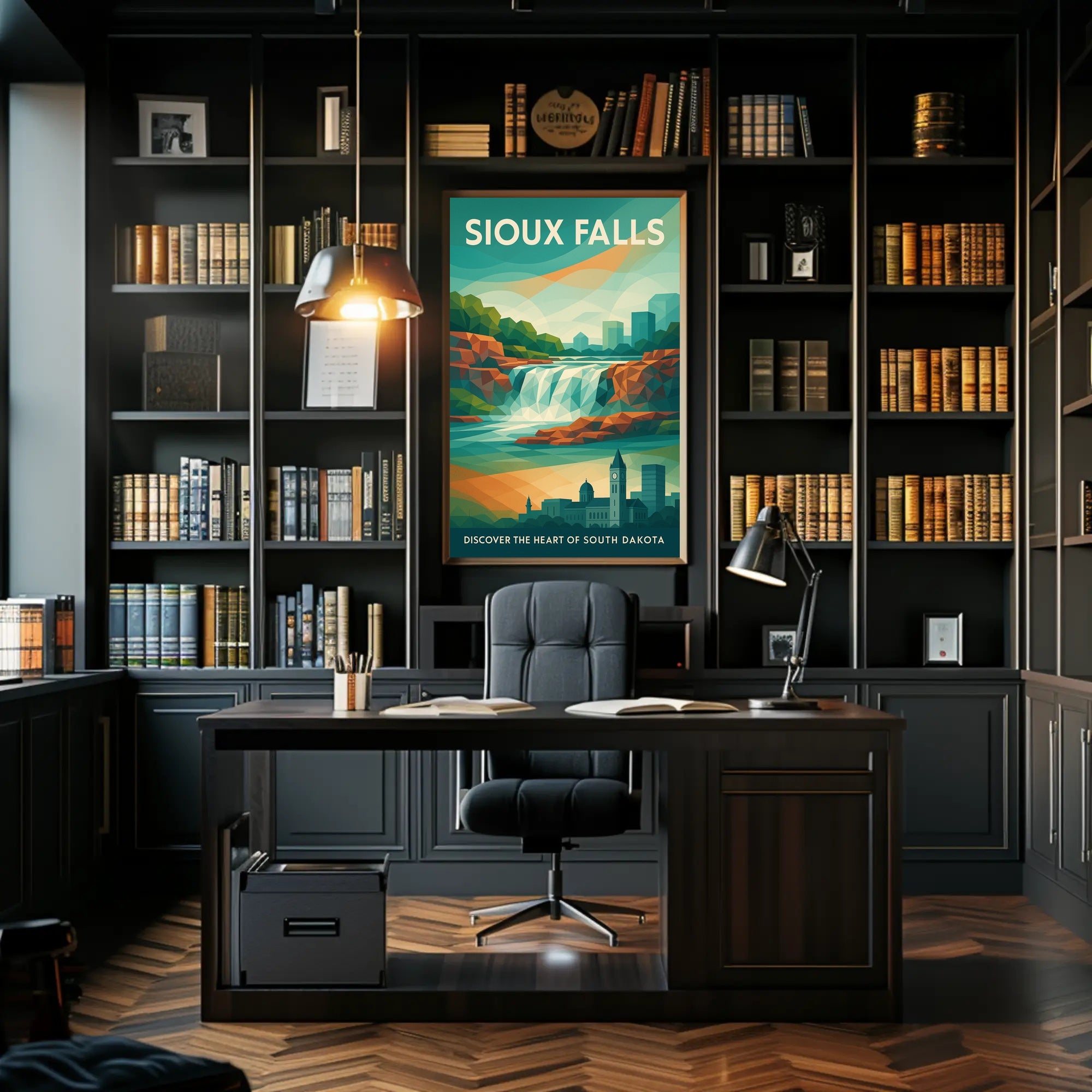 Discover Sioux Falls Wall Art Print