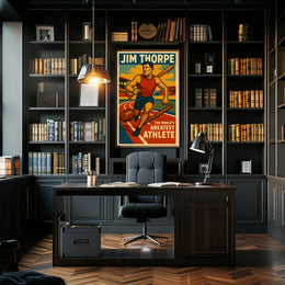 Jim Thorpe Legendary Athlete Poster