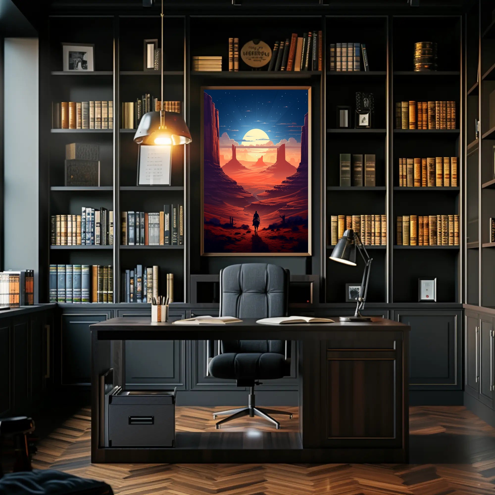 Journey Through The Desert Poster PosterGoat