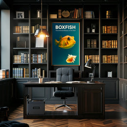 Boxfish The Armored Beauty of the Reef Poster
