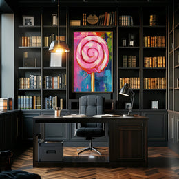 Lollipop Poster Whimsical Colorful Pop Art Print