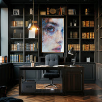 Mystical Medieval Cloaked Figure Fantasy Art Poster PosterGoat