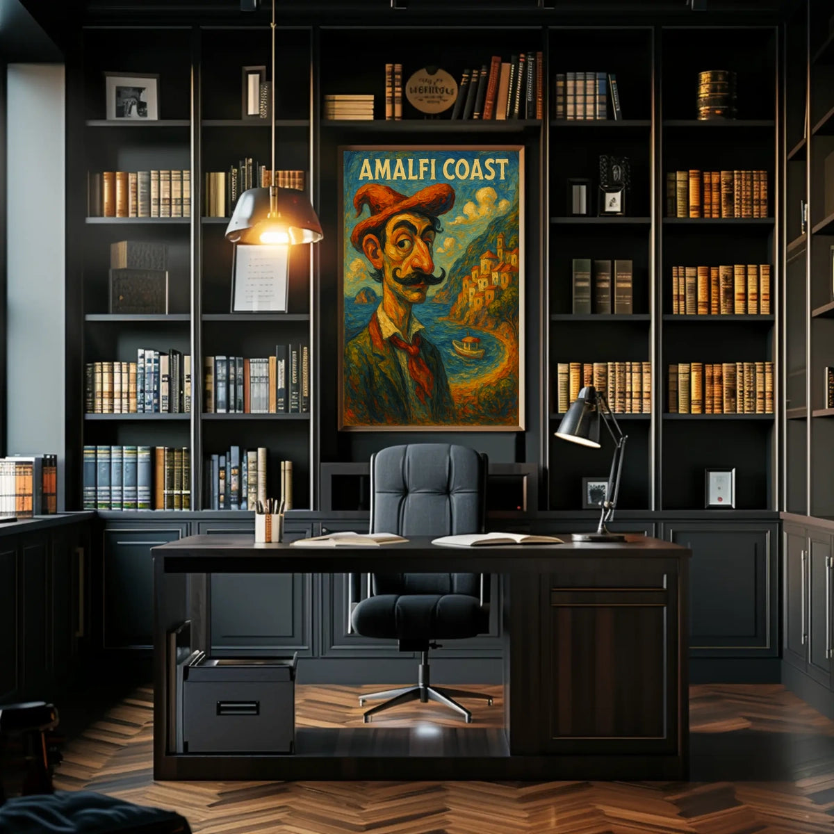 Amalfi Coast Artistic Impression Poster