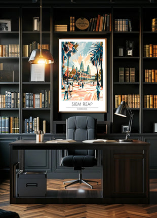 Siem Reap Adventure Travel Poster