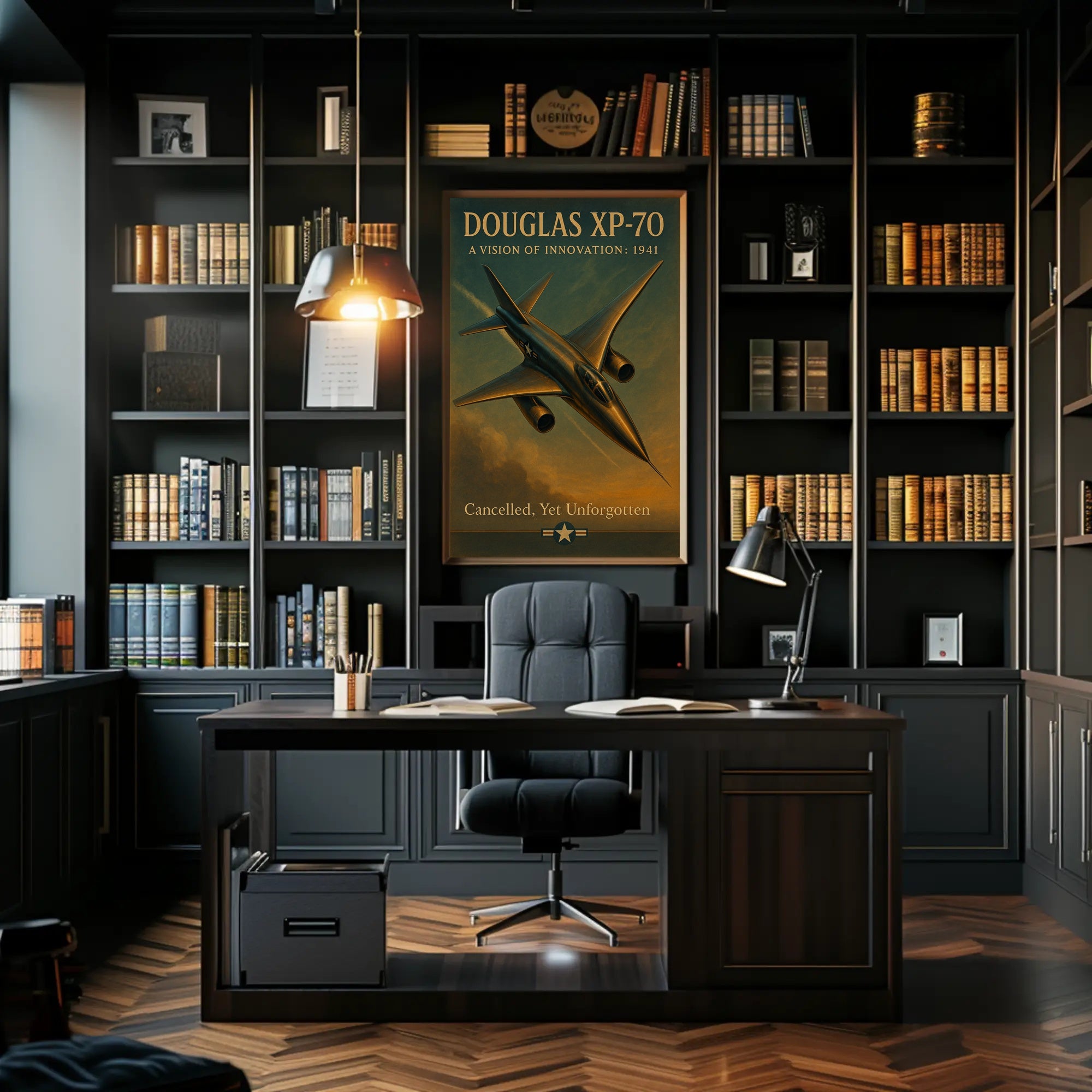 Douglas XP 70 Vintage Aviation Poster Print