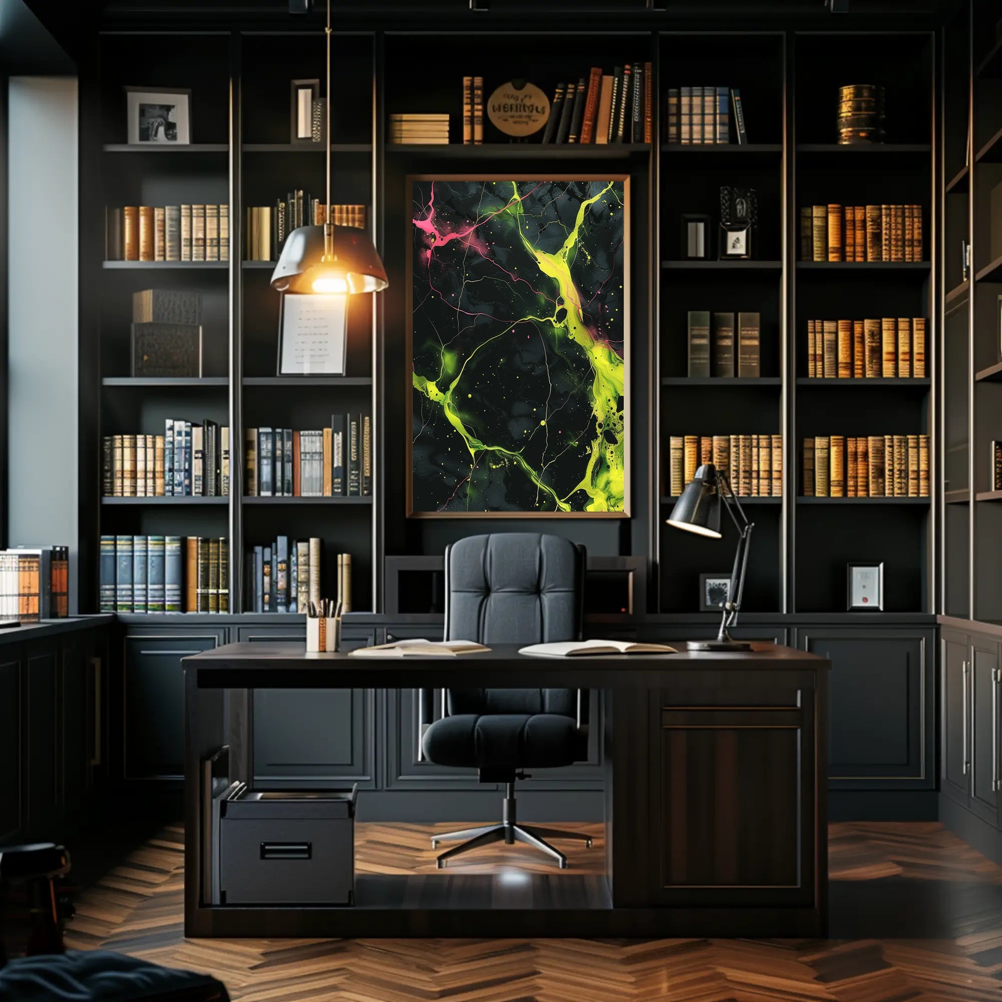 Neon Abstract Abstract Poster PosterGoat