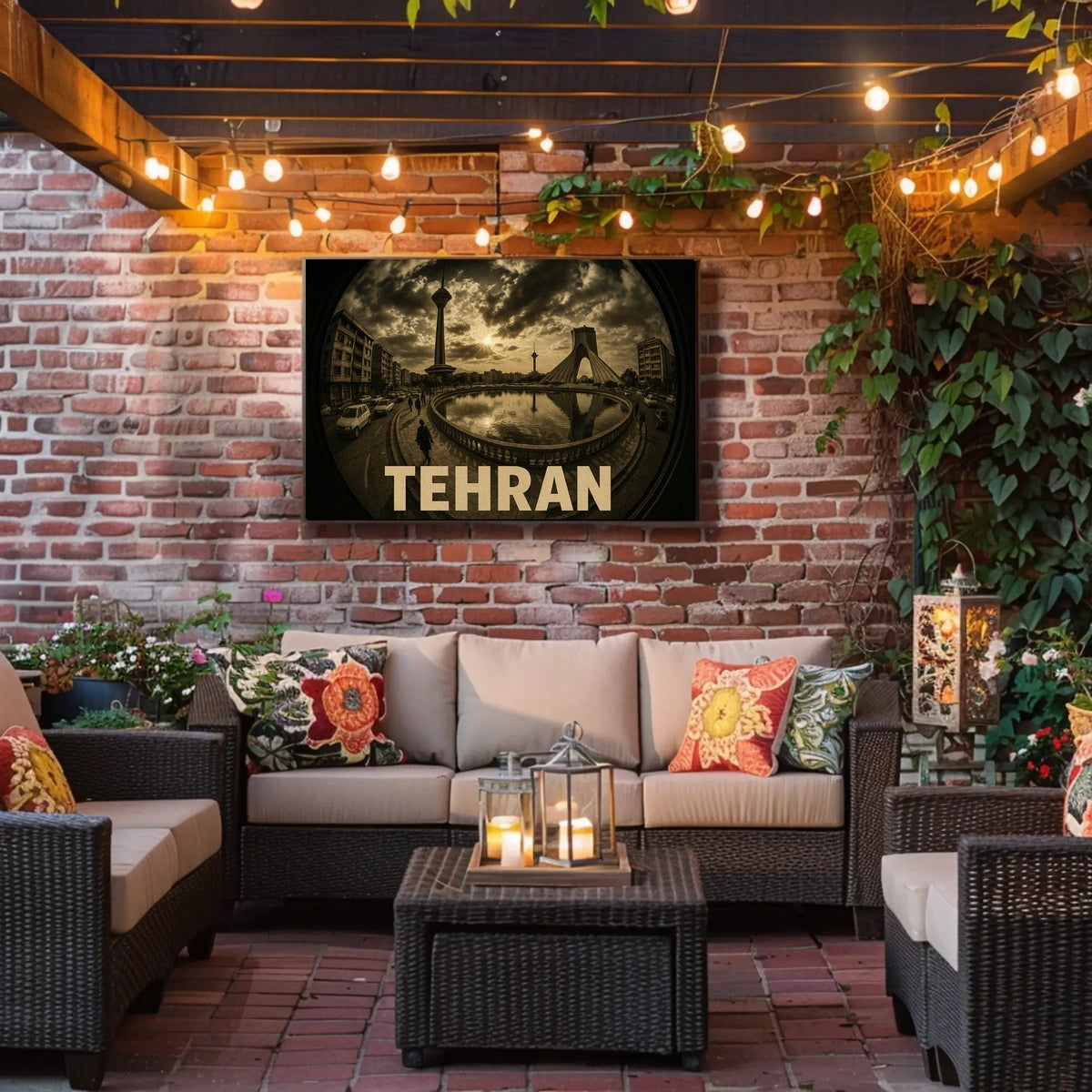 Tehran Cityscape Poster