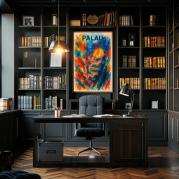 Palau A Vibrant Impression Poster