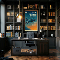 F-5B Freedom Fighter Jet Military Recruitment Poster