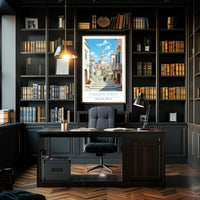 Dubrovnik Straden Street Travel Scene Poster