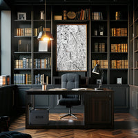 Winter Woodland Serenity: Abstract or Artistic Poster