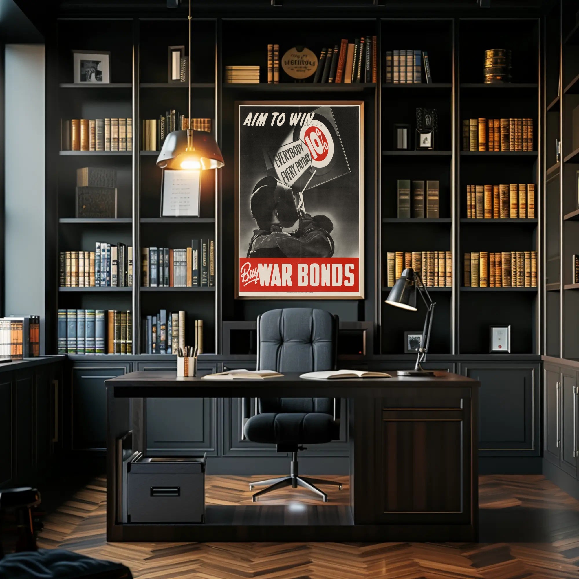 Aim to Win: Buy War Bonds Poster PosterGoat