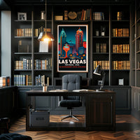Las Vegas The Entertainment Capital Poster PosterGoat